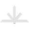 Ekena Millwork Kennewick Architectural Grade PVC Gable Bracket, 72"W x 42"H x 4"D x 6"F, 14/12 Pitch GBP072X42X0406KEN00 - alternate 2
